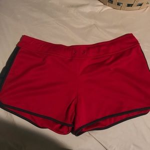Red workout shorts XXL